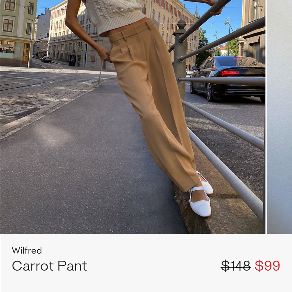 Aritzia carrot pant